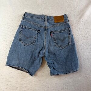 Levi's Premium Denim Shorts Mens 28 Blue High Rise 501 Cut Off Style